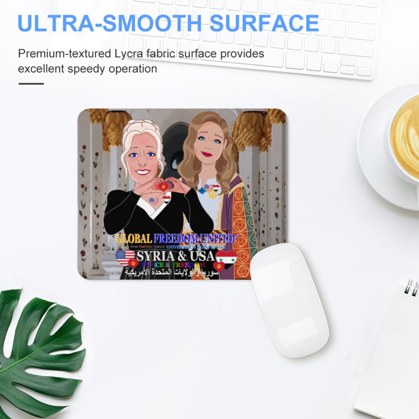 Mouse Pad GLOBAL FREEDOM UNITED© Women Syria & USA