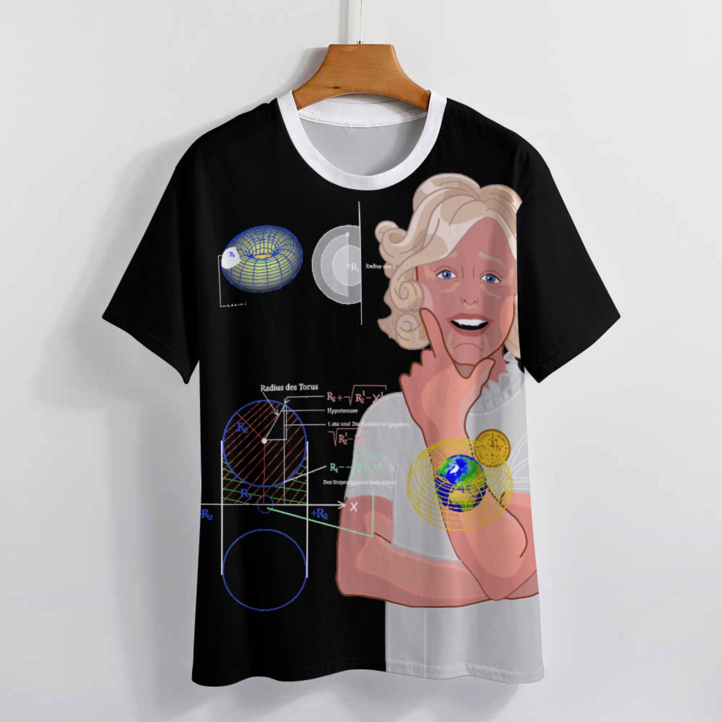 Women´s T-shirt Global Freedom United© Sacred Mathematics Torus