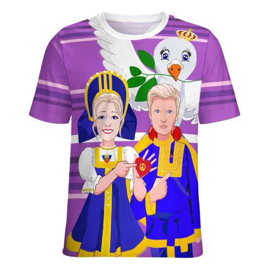 Women´s T-shirt GLOBAL FREEDOM UNITED© Couple Russia Lilac