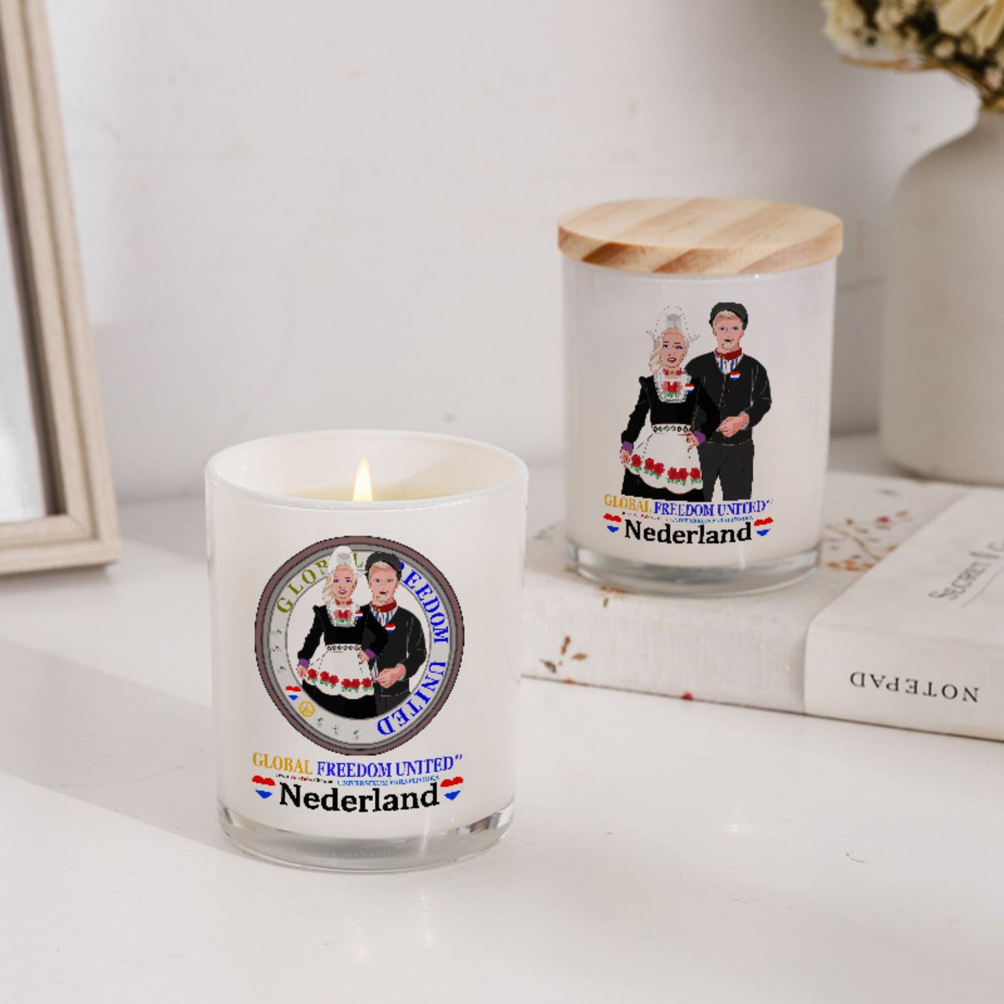Scented Soy Candle GLOBAL FREEDOM UNITED© Couple Nederland