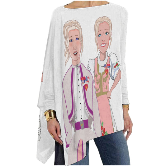 Pullover Long Sleeve T-shirt GLOBAL FREEDOM UNITED© Women Serbia & USA