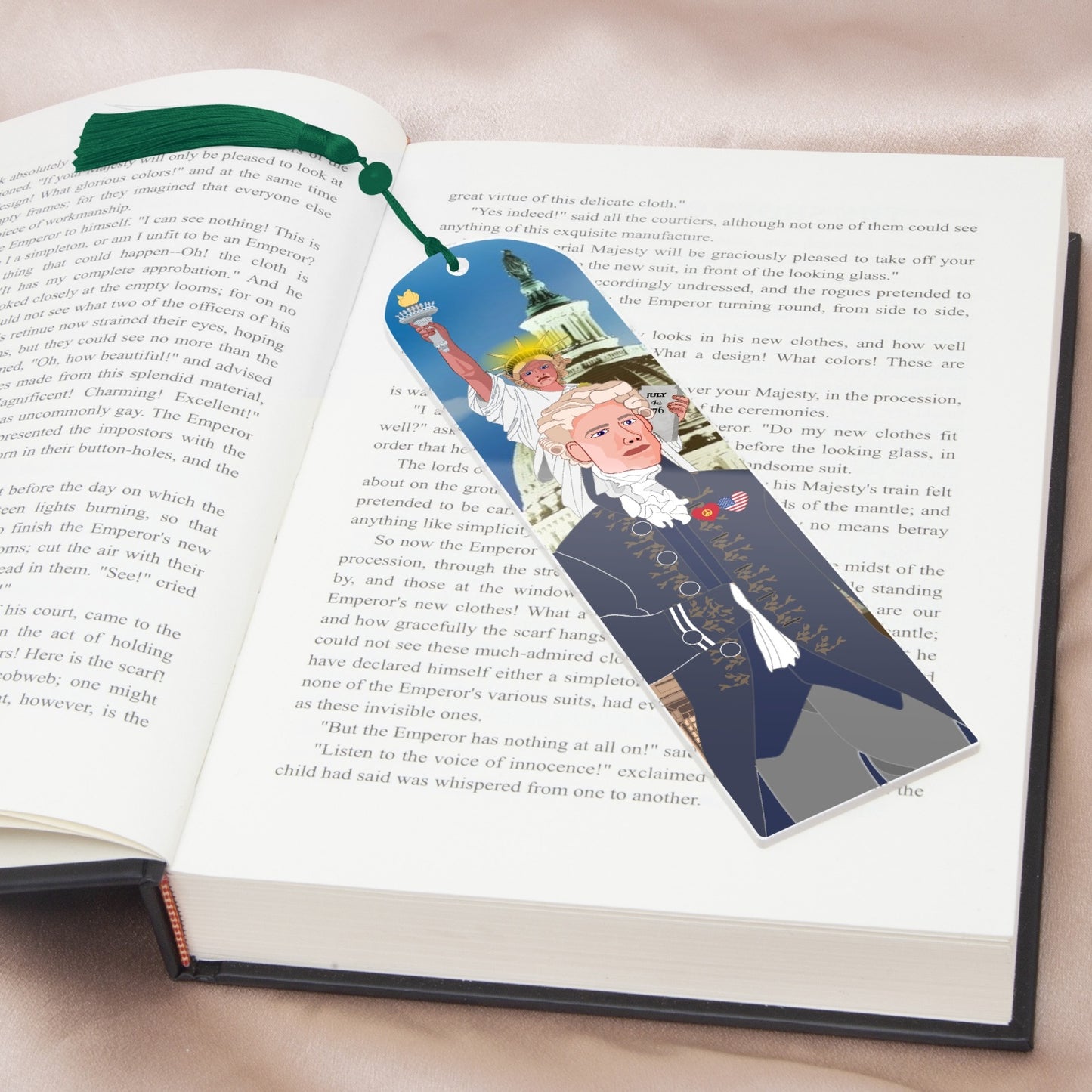Acrylic Bookmark - Semicircle GLOBAL FREEDOM UNITED© USA BOY V3
