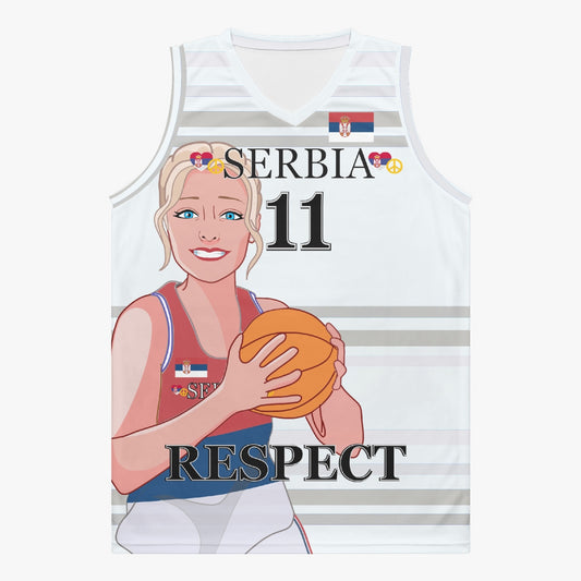 Basketball Jersey GLOBAL FREEDOM UNITED COUPLE EDITION WOMEN SERBIA v2 11