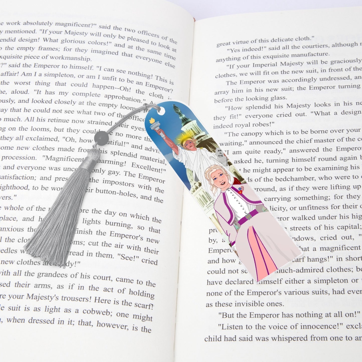 Acrylic Bookmark - Semicircle GLOBAL FREEDOM UNITED© USA GIRL V3
