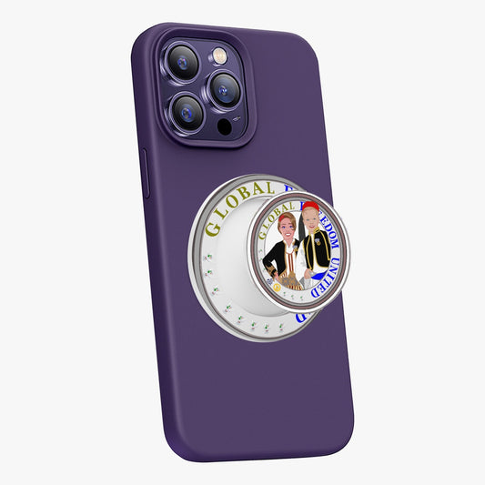 GLOBAL FREEDOM UNITED© Couple Greece Magnetic Collapsible Grip And Stand