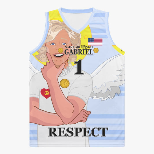 Basketball Jersey GLOBAL FREEDOM UNITED ARCHANGEL GABRIEL USA 1