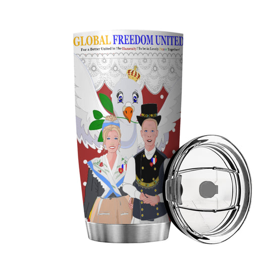 Tumbler GLOBAL FREEDOM UNITED© Couple French Red
