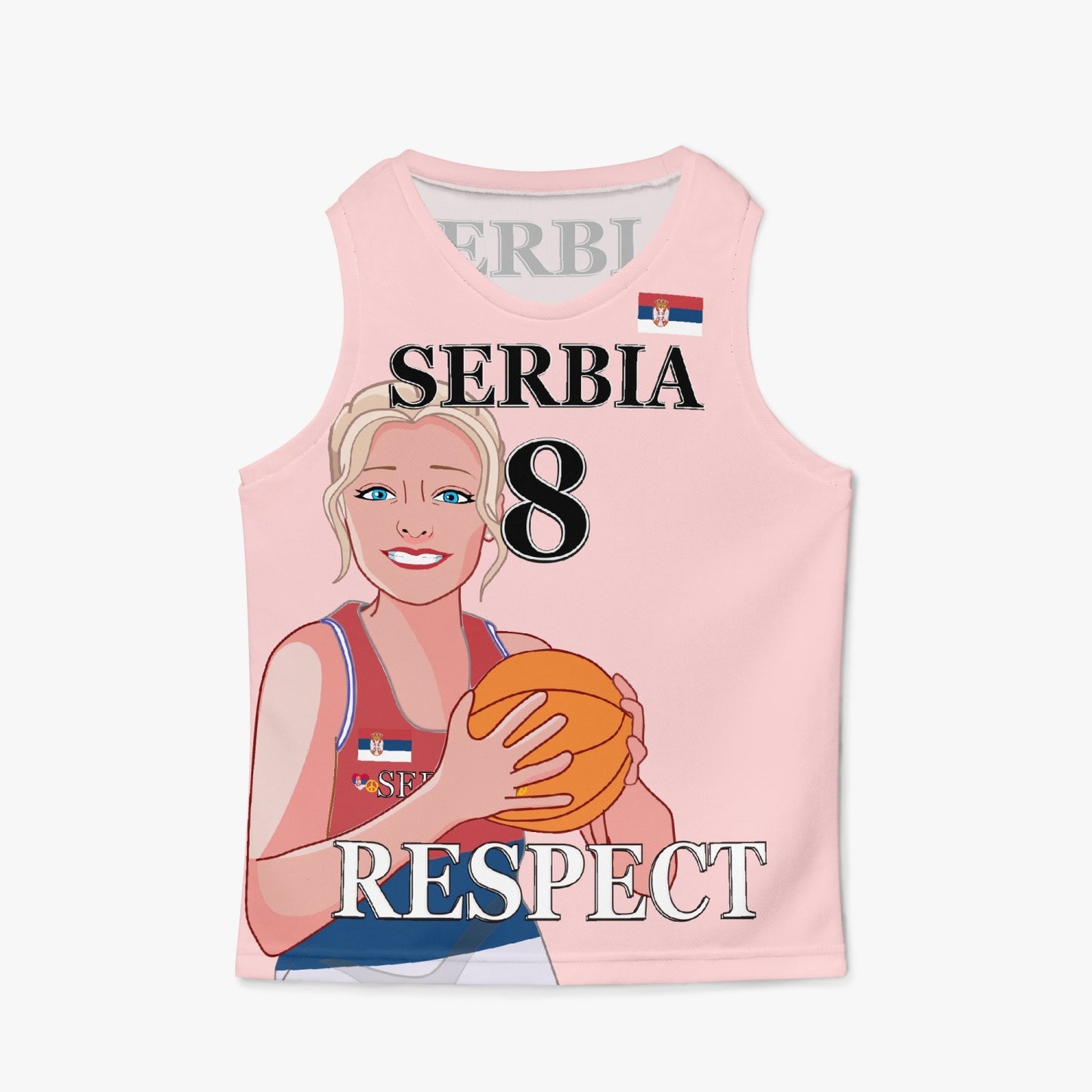 Kids Basketball Jersey GLOBAL FREEDOM UNITED GIRLS SERBIA 8