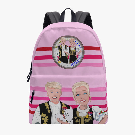 All-over-print Canvas Backpack GLOBAL FREEDOM UNITED COUPLE EDITION SERBIA PINK1