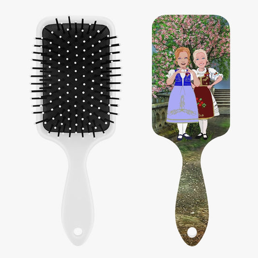 Air Cushion Scalp Massage Brush GLOBAL FREEDOM UNITED© Women Albania & Serbia Nature
