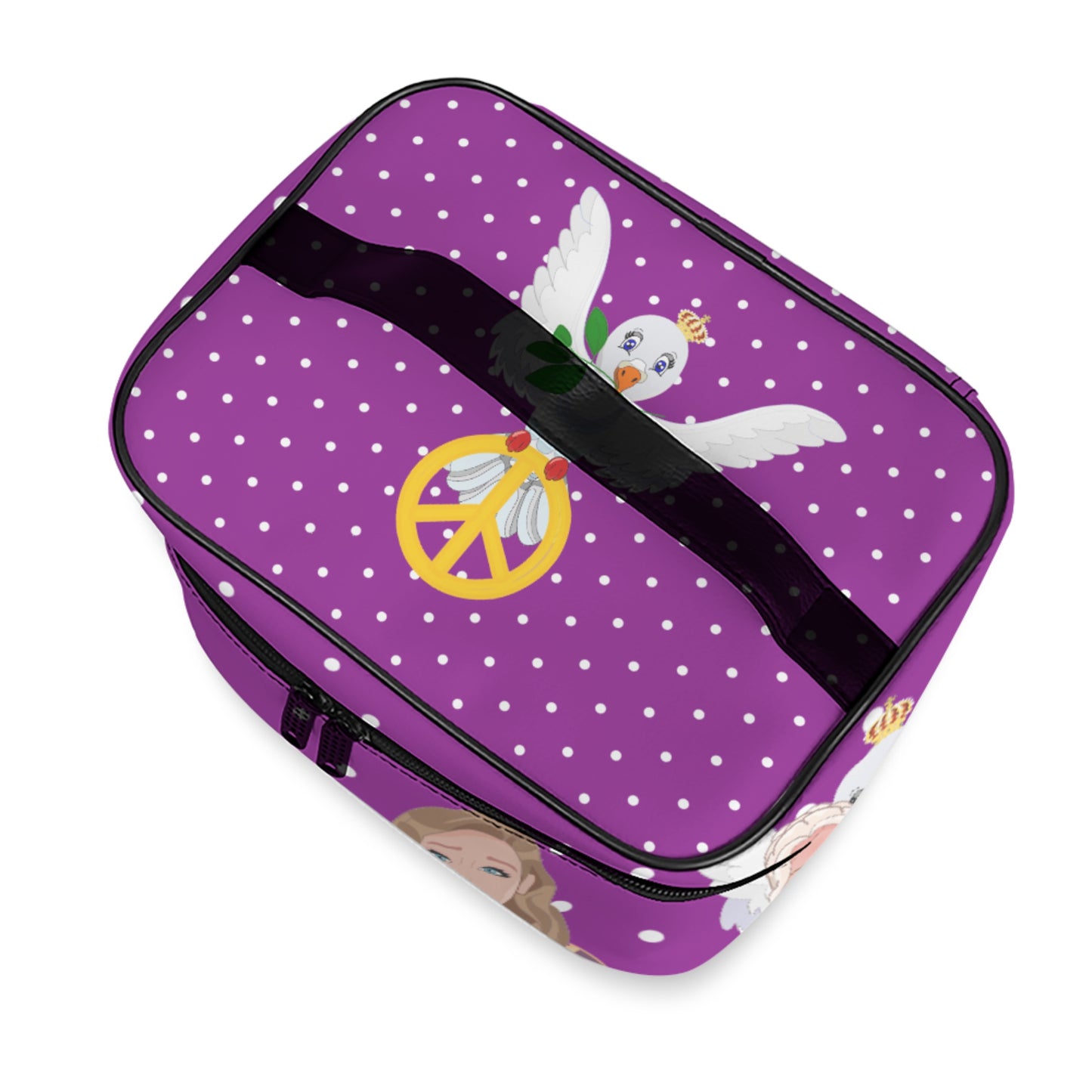 Cosmetic Bag GLOBAL FREEDOM UNITED© Women Syria & USA Lilac