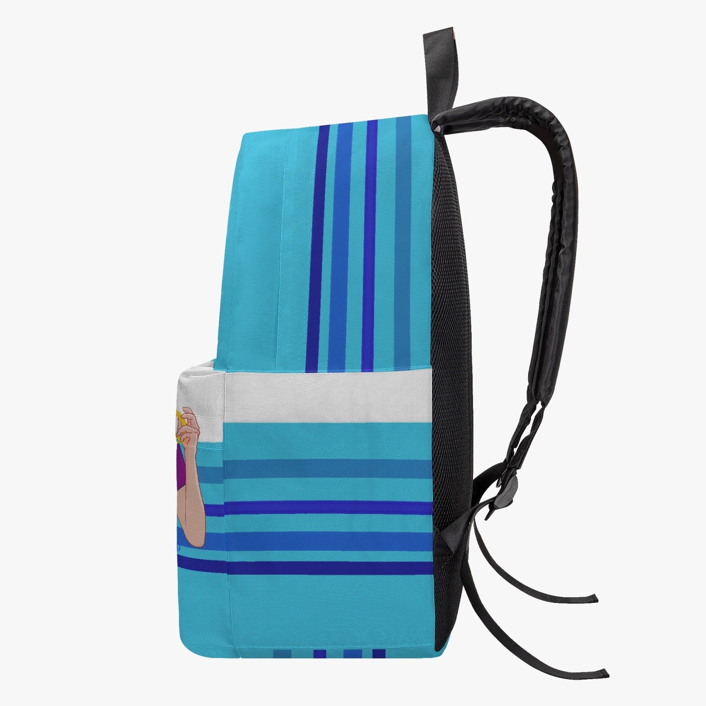 GLOBAL FREEDOM UNITED MEN IRAQ & USA OLD PEACE BLUE All-over-print Canvas Backpack