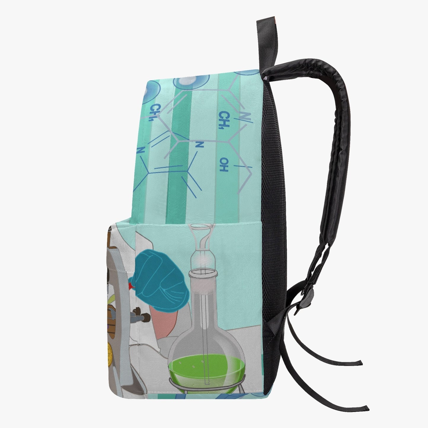 GLOBAL FREEDOM UNITED© Archangel Gabriel LAB Light Green - All-over-print Canvas Backpack