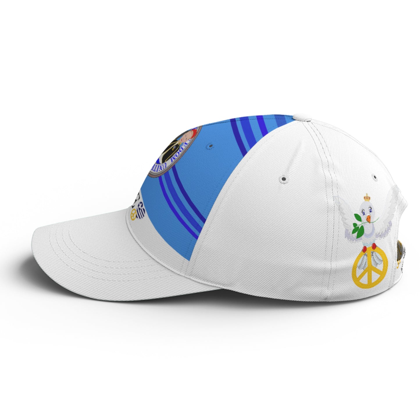 Basketball Cap GLOBAL FREEDOM UNITED© Couple Greece Deep Blue