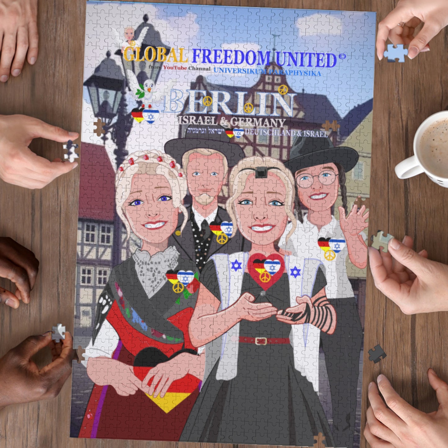 Paper Puzzle GLOBAL FREEDOM UNITED© Germany & Israel