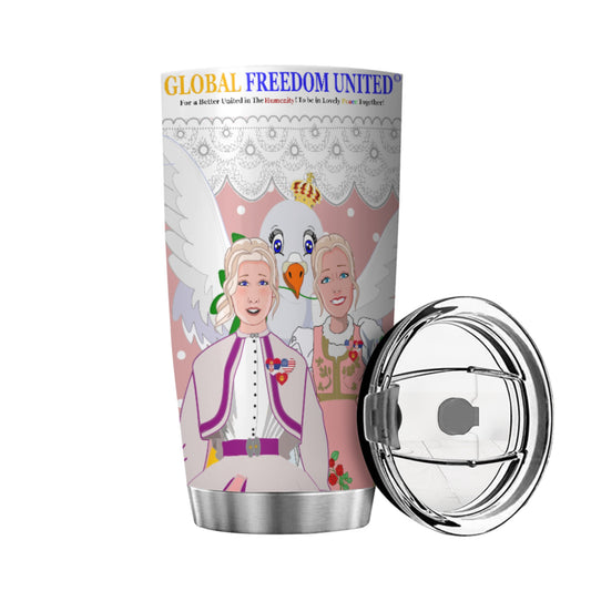 Tumbler 2 GLOBAL FREEDOM UNITED© Women Serbia & USA Pink1