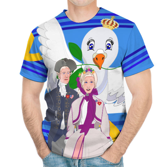 Men´s T-shirt  GLOBAL FREEDOM UNITED© Couple USA V3 Deep Blue