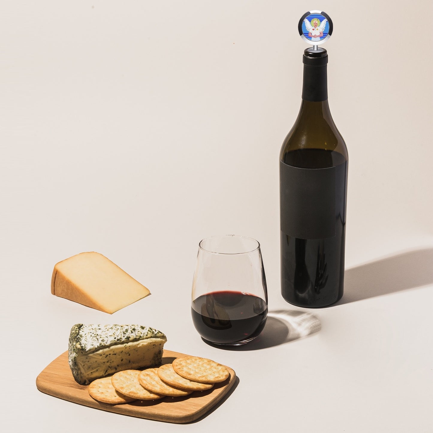 Wine Stopper GLOBAL FREEDOM UNITED ARCHANGEL MICHAEL DEEP BLUE