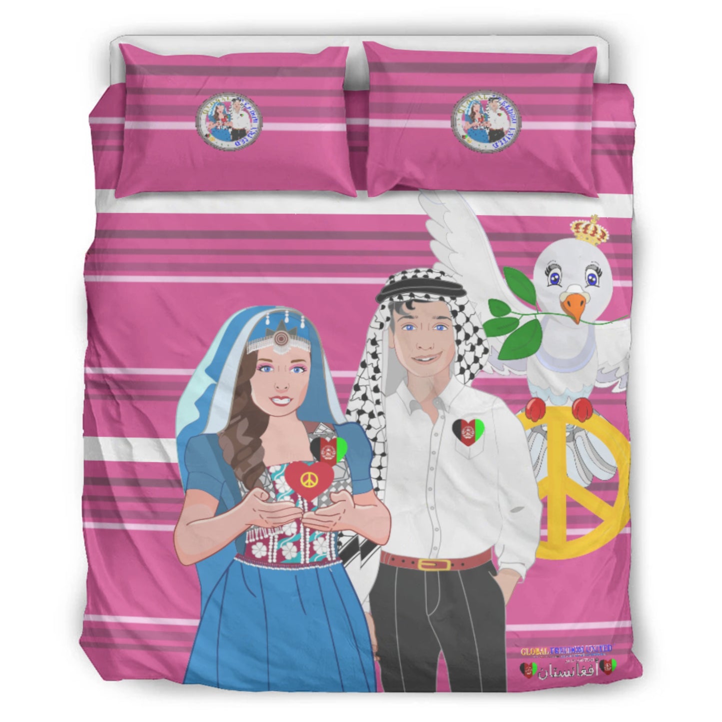 Bed Line GLOBAL FREEDOM UNITED© Couple Afghanistan Pink