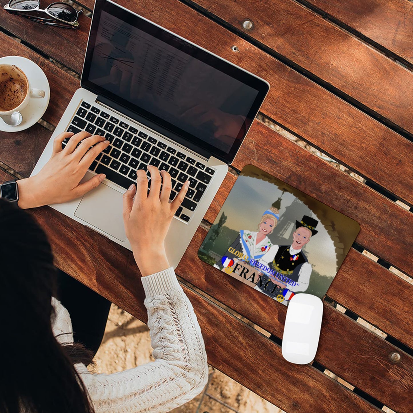 Mouse Pad GLOBAL FREEDOM UNITED© Couple French
