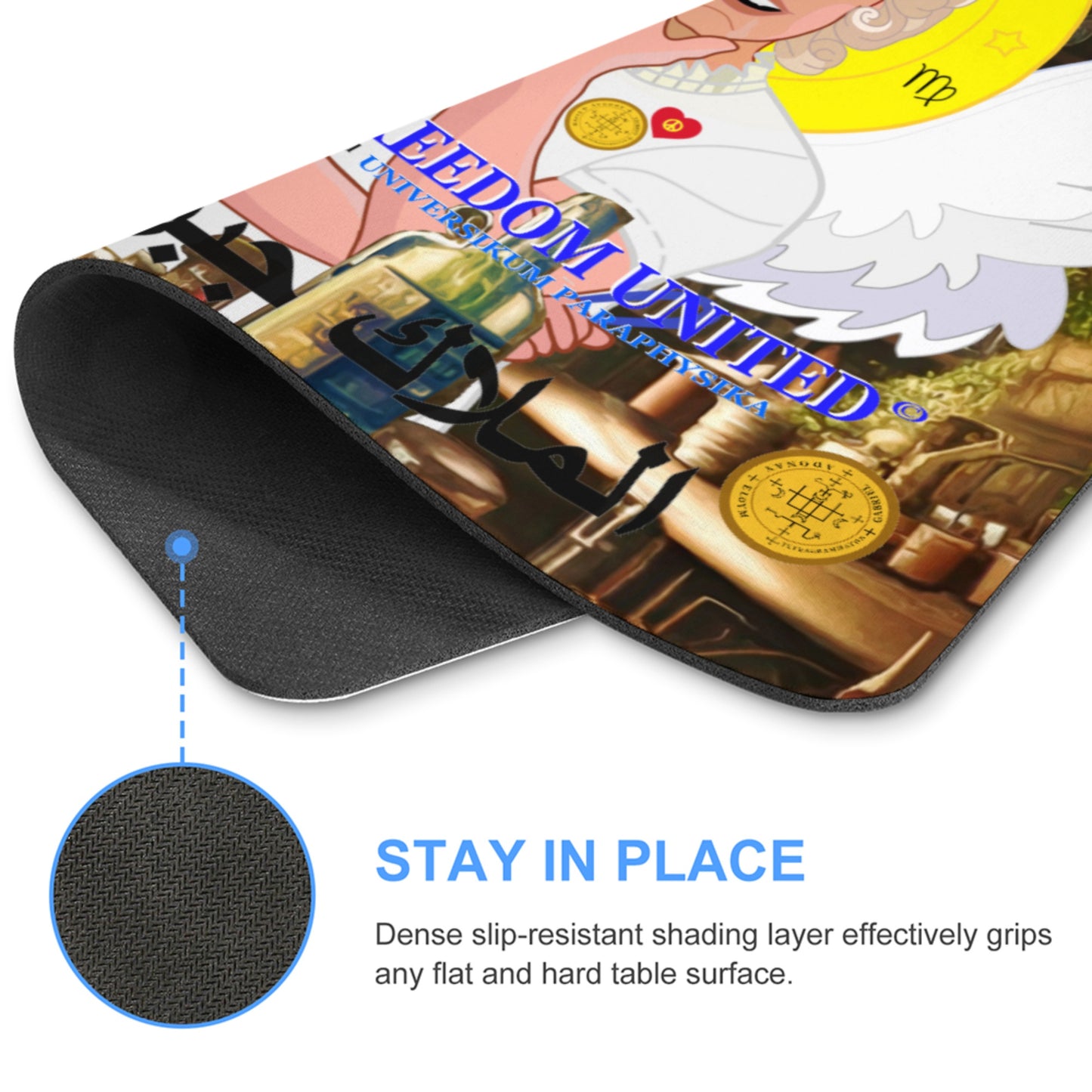 Mouse Pad GLOBAL FREEDOM UNITED© Archangel Gabriel Arabic