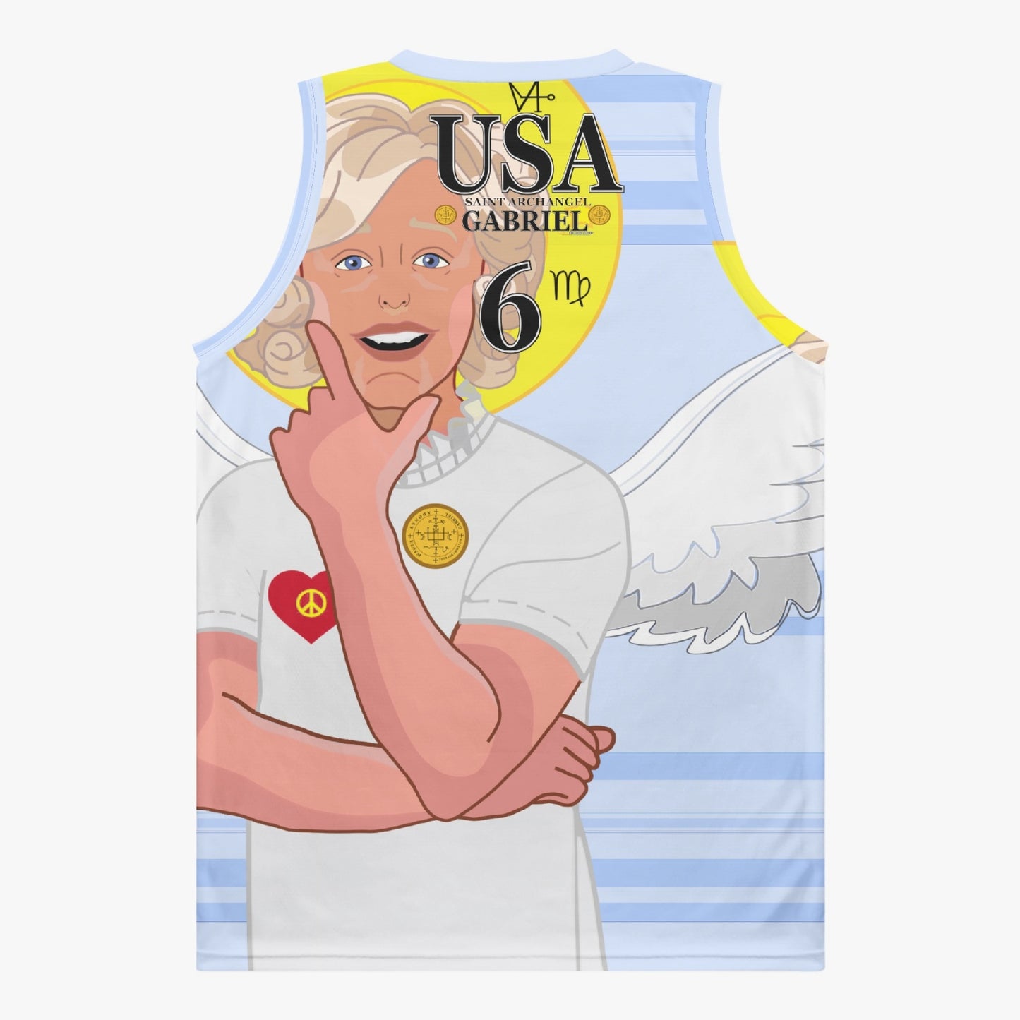 Basketball Jersey GLOBAL FREEDOM UNITED ARCHANGEL GABRIEL USA 6