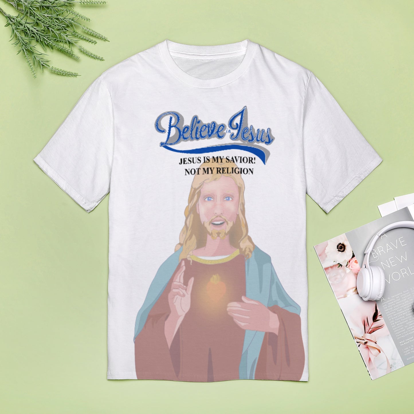 Women´s T-shirt  Wight  GLOBAL FREEDOM UNITED© Jesus Is My Savior V2