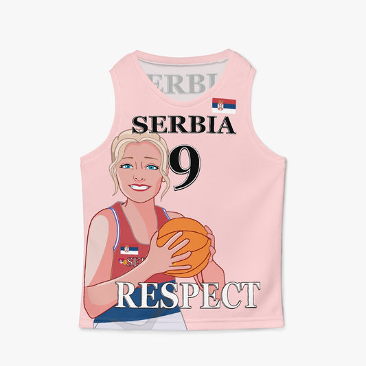 Kids Basketball Jersey GLOBAL FREEDOM UNITED GIRLS SERBIA 9