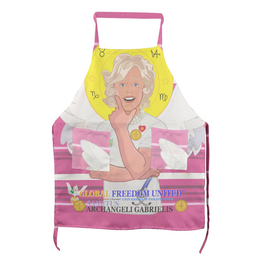 Apron GLOBAL FREEDOM UNITED© Archangel Gabriel Latin Pink2