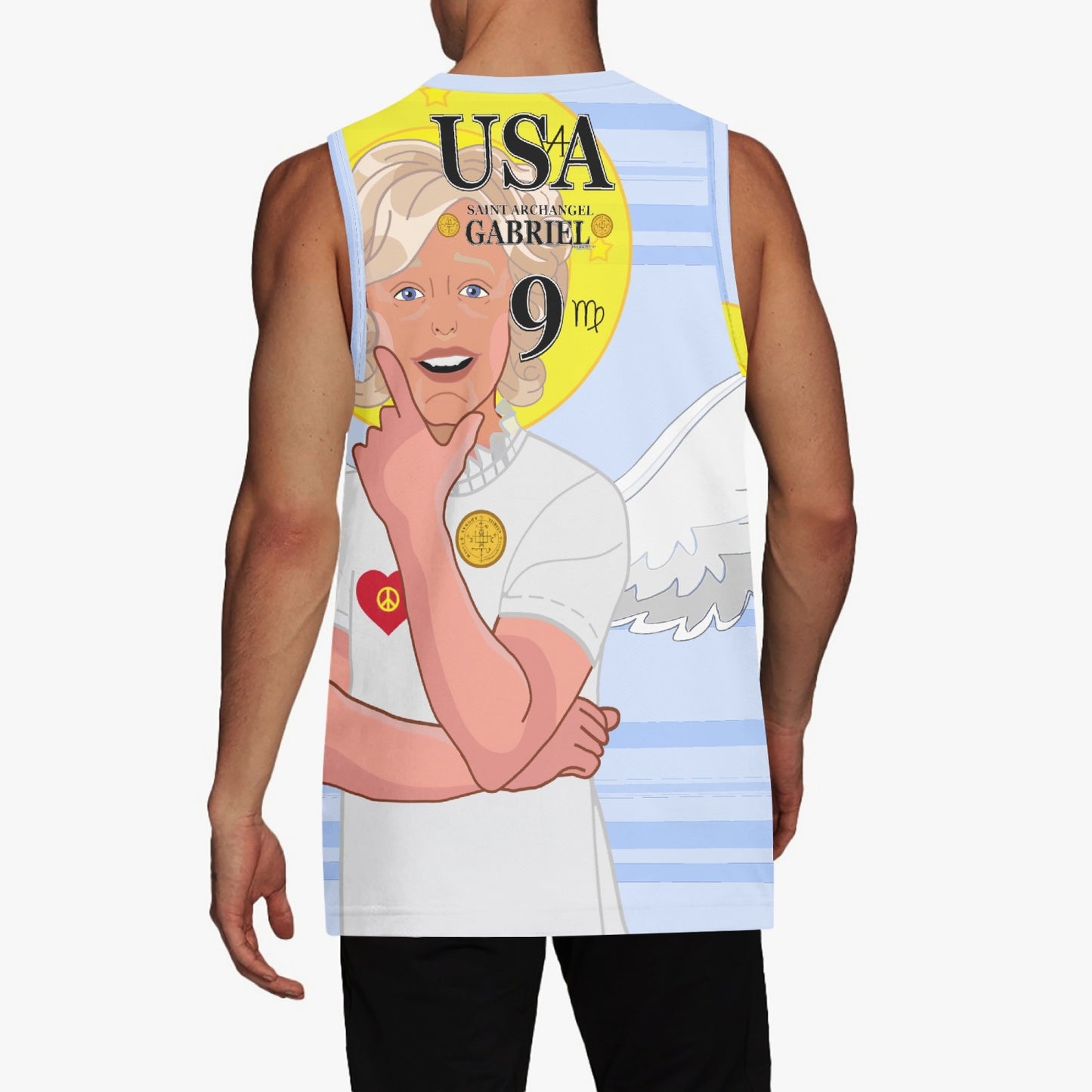 Basketball Jersey GLOBAL FREEDOM UNITED ARCHANGEL GABRIEL USA 9