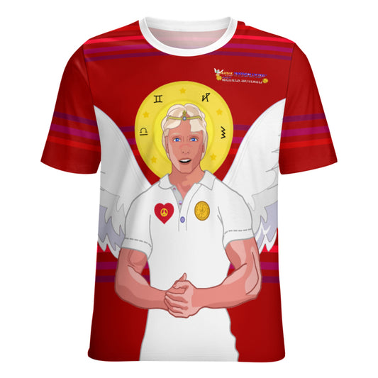 Women´s T-shirt  Global Freedom United© Archangel Michael In Latin V2 Red