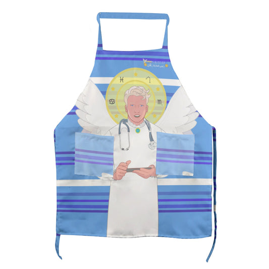 Apron GLOBAL FREEDOM UNITED© Archangel Rafael Arabic Deep Blue
