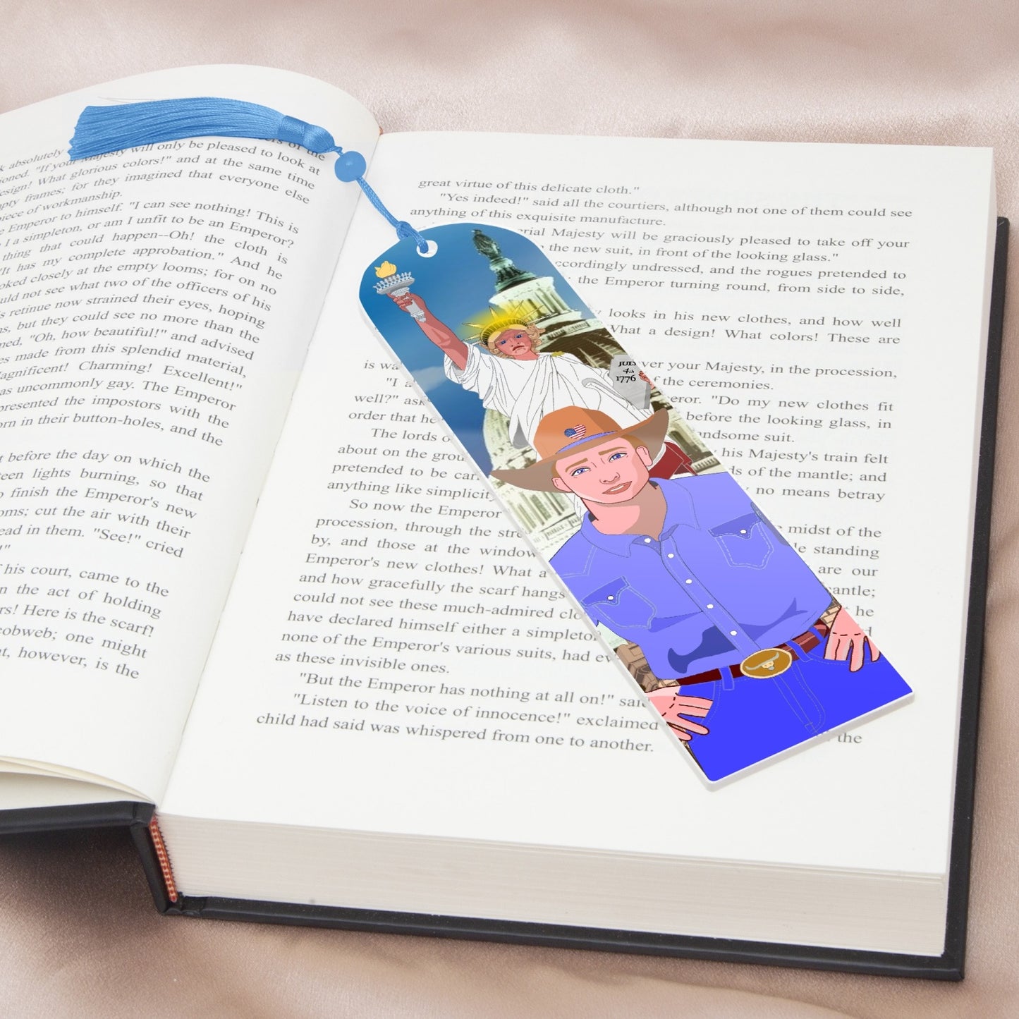 Acrylic Bookmark - Semicircle GLOBAL FREEDOM UNITED© USA BOY V2