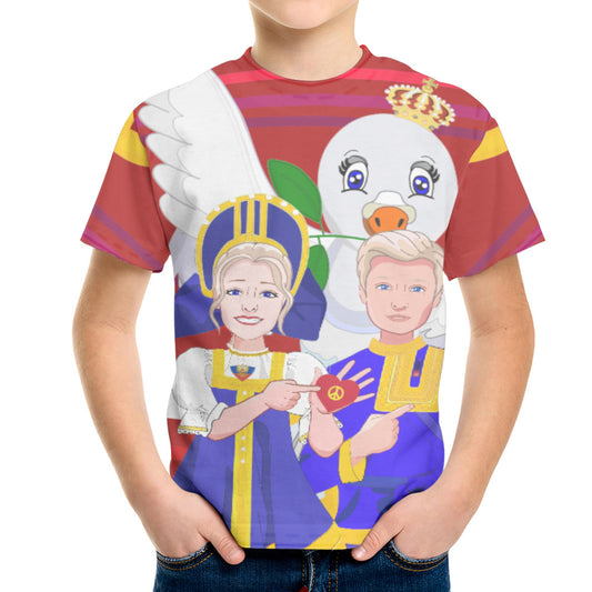 Kid´s T-shirt GLOBAL FREEDOM UNITED© Couple Russia Red