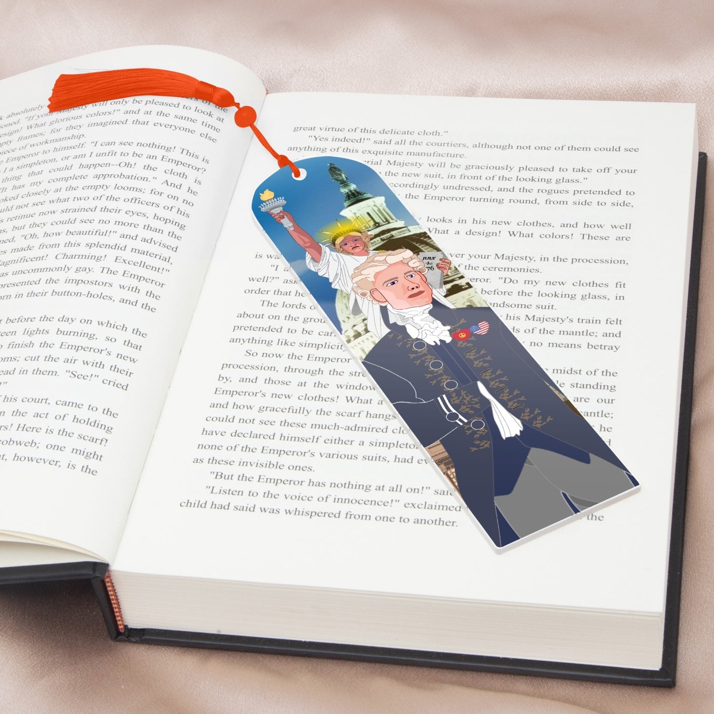 Acrylic Bookmark - Semicircle GLOBAL FREEDOM UNITED© USA BOY V3