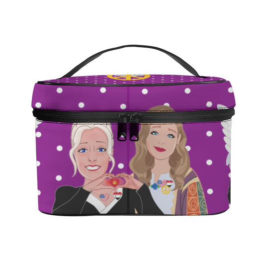 Cosmetic Bag GLOBAL FREEDOM UNITED© Women Syria & USA Lilac