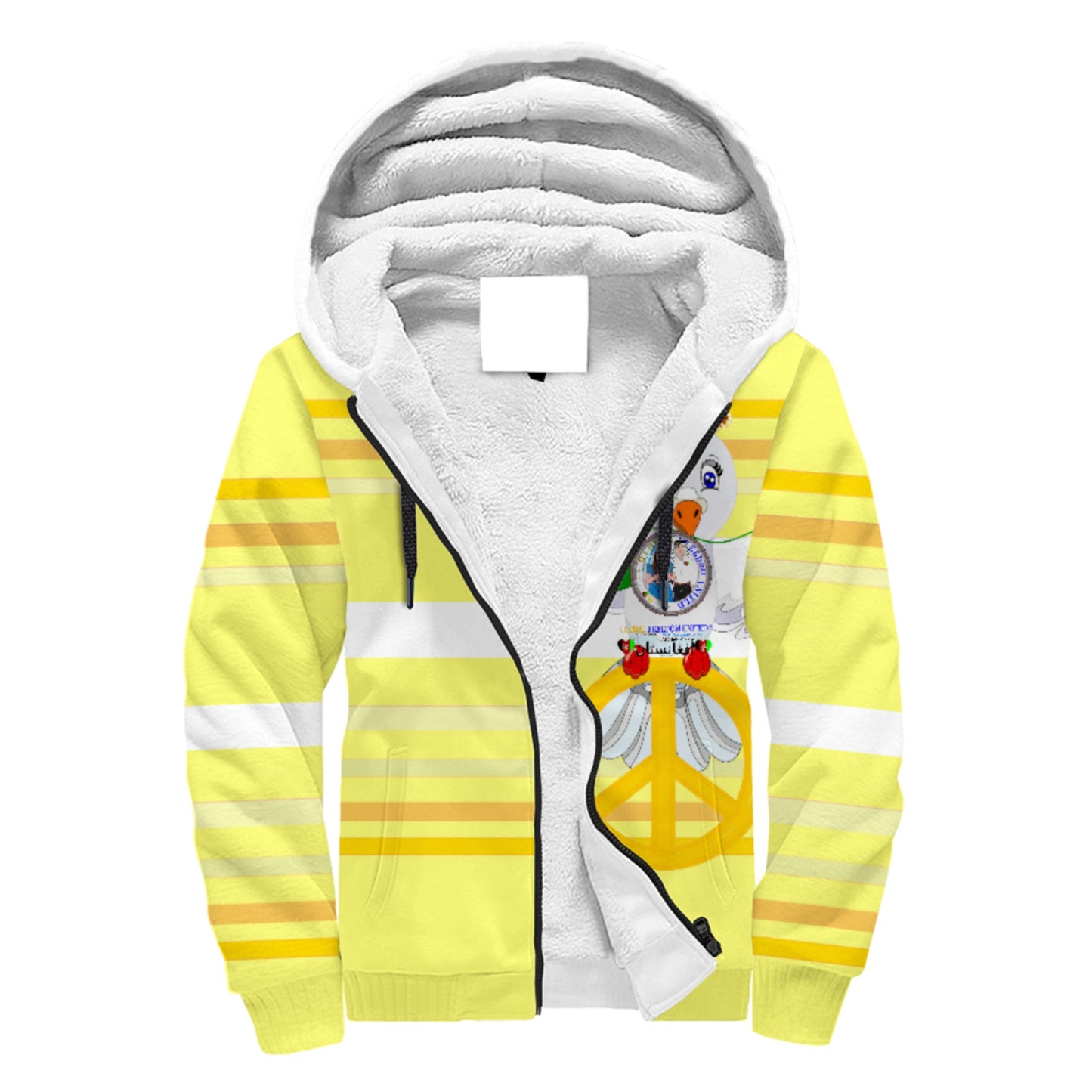 Plush Hoodie GLOBAL FREEDOM UNITED© Couple Afghanistan Yellow