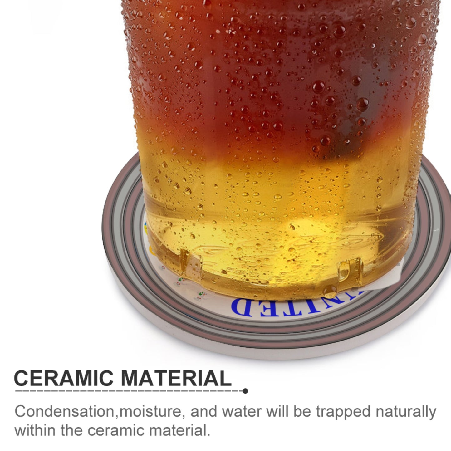 Ceramic CoastersGLOBAL FREEDOM UNITED© Couple Ukrain