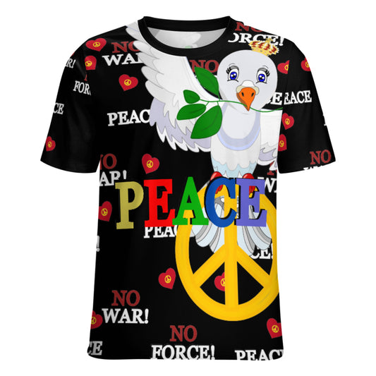 Women´s T-shirt GLOBAL FREEDOM UNITED© Dove Of Peace V1 Black