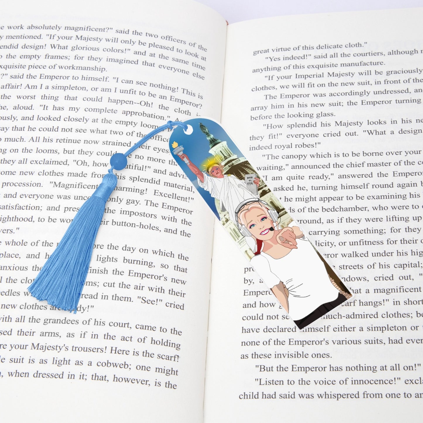 Acrylic Bookmark - Semicircle GLOBAL FREEDOM UNITED© USA GIRL V2
