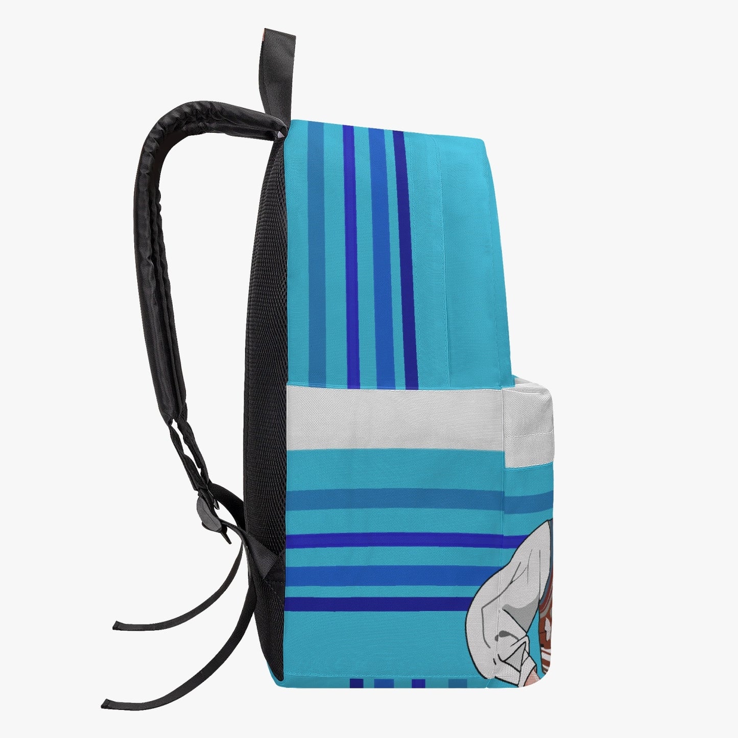 GLOBAL FREEDOM UNITED© Men Croatia & Germany BLUE All-over-print Canvas Backpack