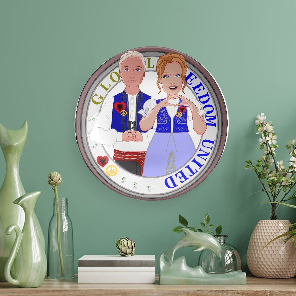 GLOBAL FREEDOM UNITED© Couple Albania Ceramic Decorative Plates