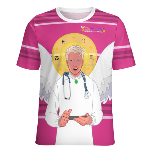 Women´s T-shirt GLOBAL FREEDOM UNITED© Archangel Rafael Croatia Pink2