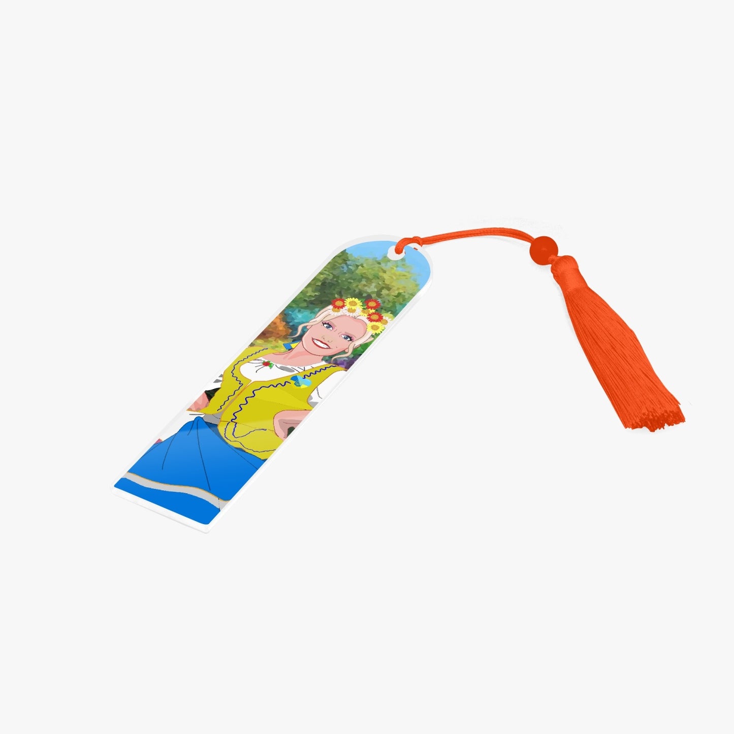 Acrylic Bookmark - Semicircle GLOBAL FREEDOM UNITED© UKRAIN GIRL