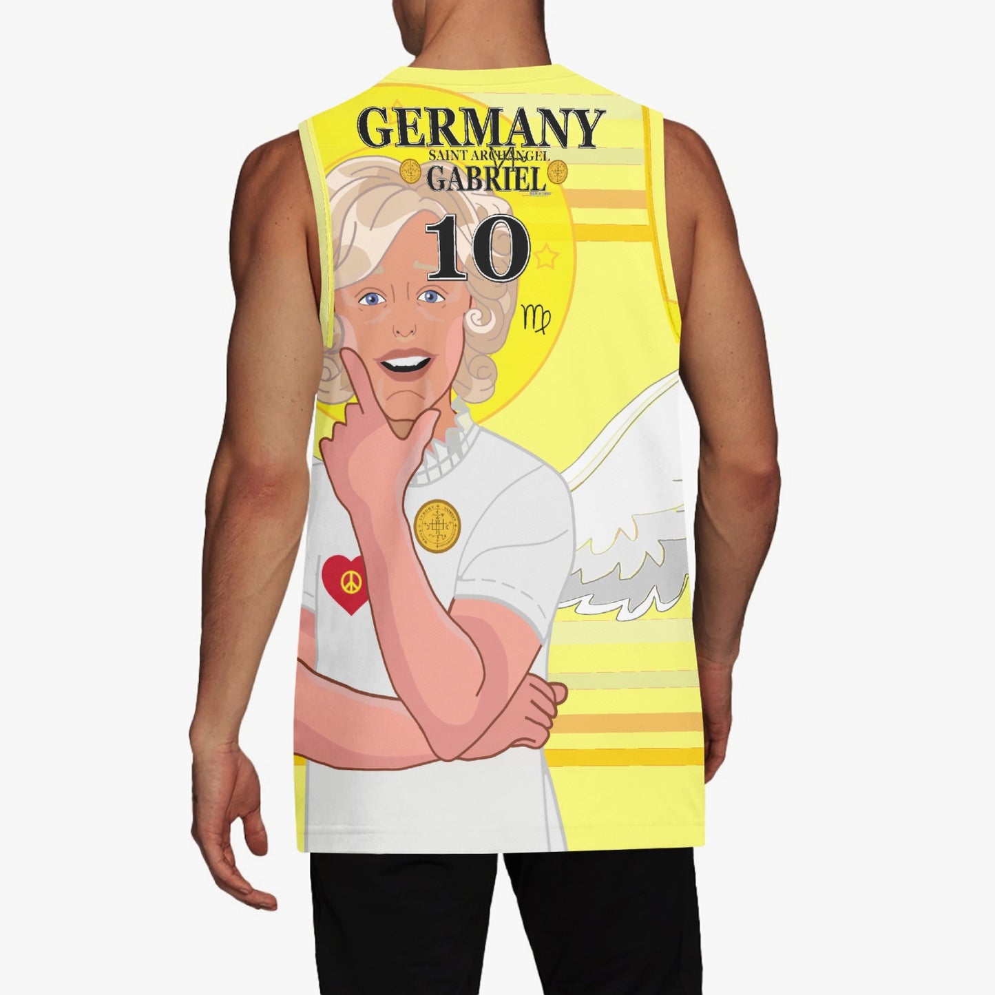 Basketball Jersey GLOBAL FREEDOM UNITED ARCHANGEL GABRIEL GERMANY 10