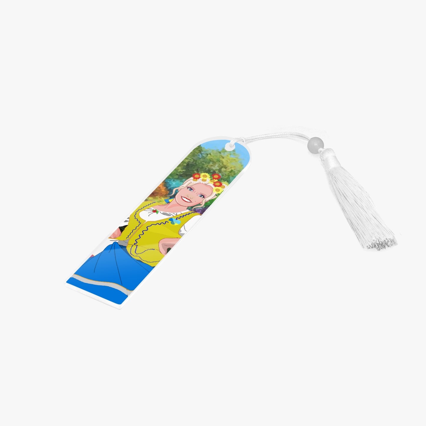 Acrylic Bookmark - Semicircle GLOBAL FREEDOM UNITED© UKRAIN GIRL