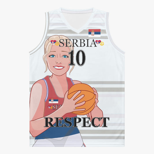 Basketball Jersey GLOBAL FREEDOM UNITED COUPLE EDITION WOMEN SERBIA v2 10