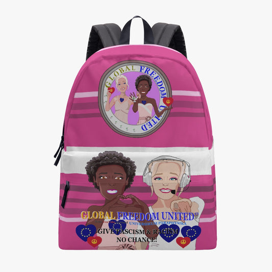 GLOBAL FREEDOM UNITED© Women Anti Fascism & Racism EU  All-over-print Canvas Backpack