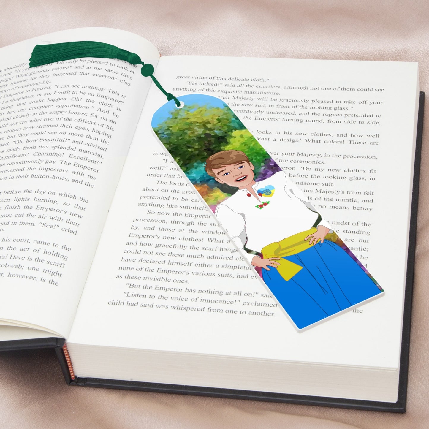 Acrylic Bookmark - Semicircle GLOBAL FREEDOM UNITED© UKRAIN BOY