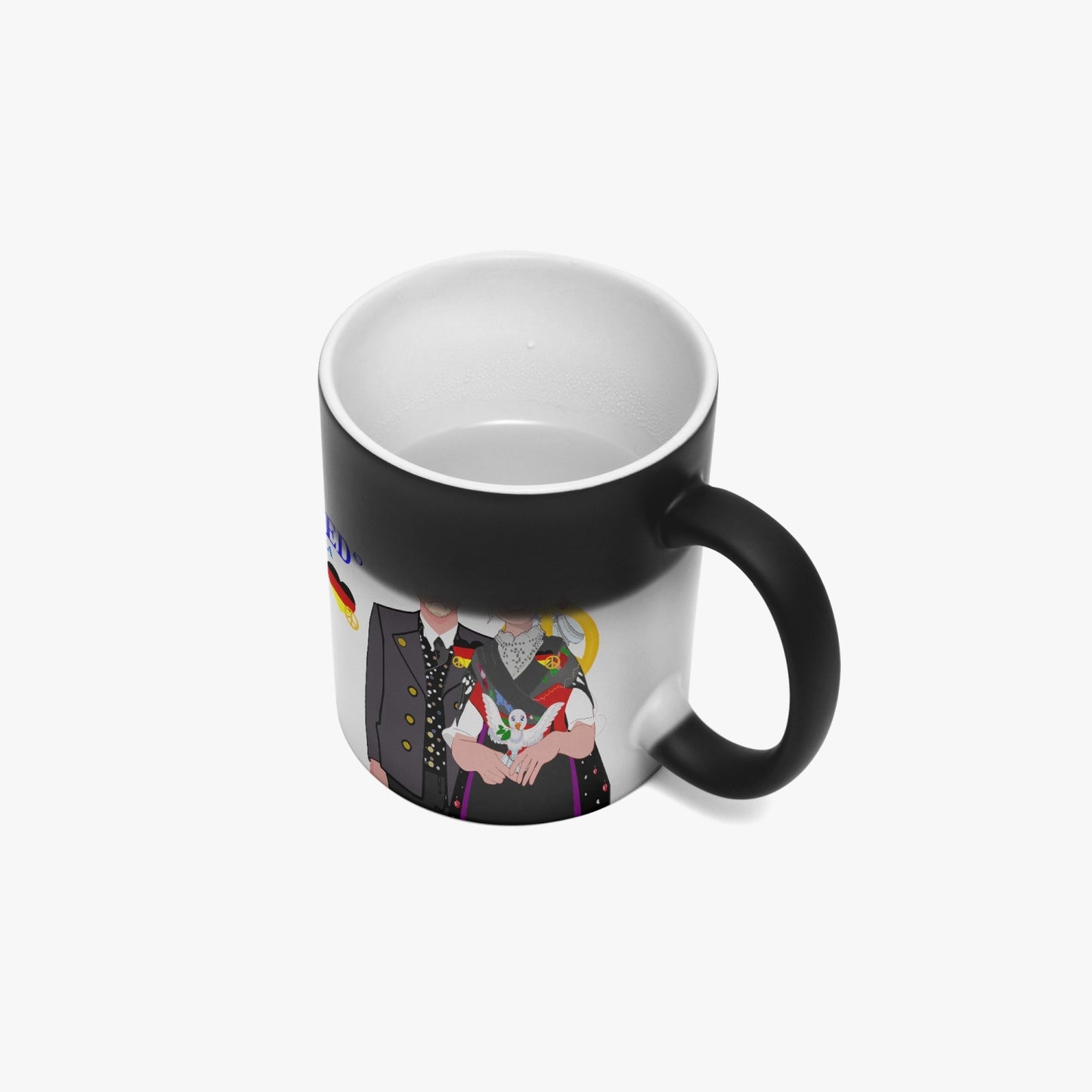 Color Changing Magic Mug GLOBAL FREEDOM UNITED© COUPLE GERMANY TRADITION